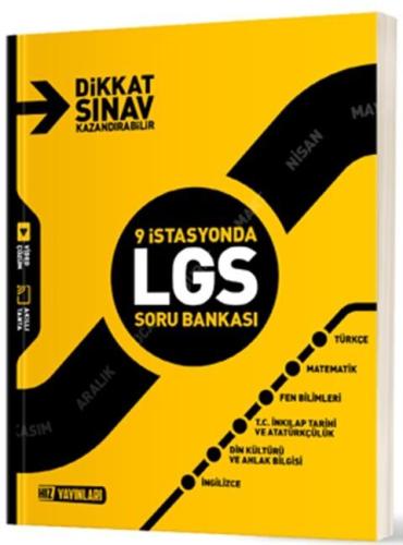 Hız 8. Sınıf LGS Tüm Dersler 9 İstasyonda Soru Bankası