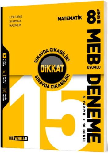 Hız 8. Sınıf Matematik 15 Deneme