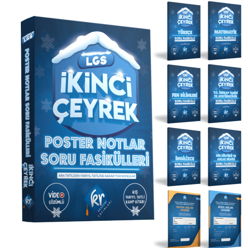 KR Akademi 8. Sınıf LGS Poster Notlar Soru Fasikülleri İkinci Çeyrek
