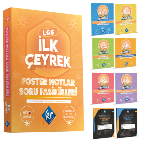 Kr Akademi LGS İlk Çeyrek Poster Notlar Soru Fasikülleri (1. Çeyrek)