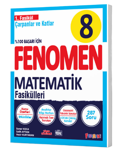 Fenomen 8. Sınıf Matematik 1.Fasikül Çarpanlar ve Katlar