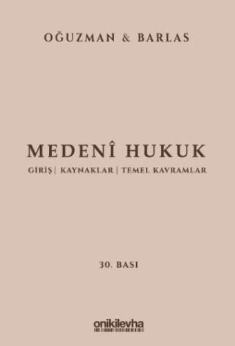 Medeni Hukuk 30.baskı Ciltli