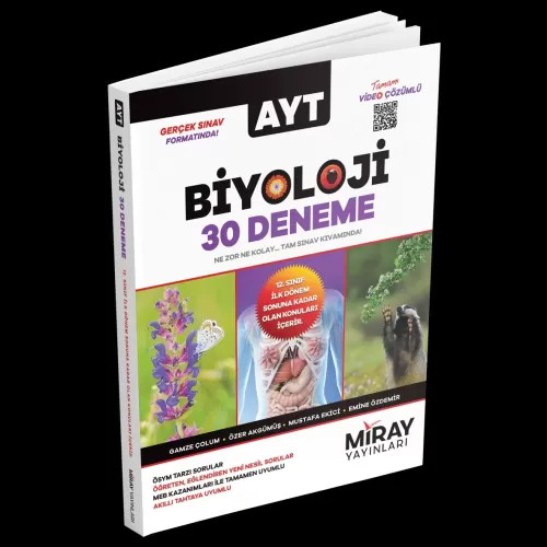 Miray AYT Biyoloji 30 Deneme 2023 Özel 1. Dönem