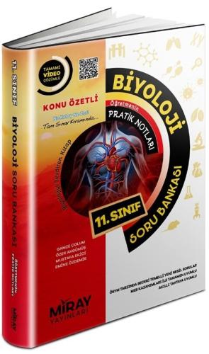 Miray 11. Sınıf Biyoloji Konu Özetli Soru Bankası
