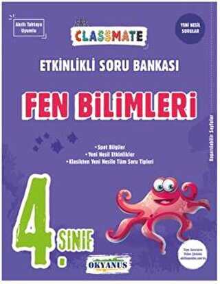 Okyanus 4. Sınıf Classmate Fen Bilimleri Etkinlikli Soru Bankası