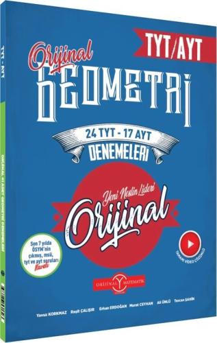 Orijinal TYT AYT Geometri 24 TYT 17 AYT Deneme 2025