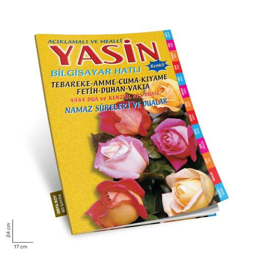 Merve Yasini Şerif Açıklamalı ve Mealli Orta Boy Sarı Renk