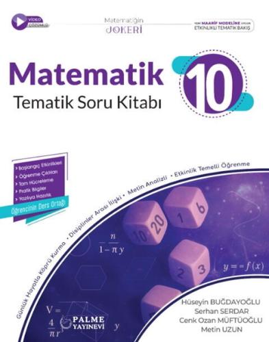 Palme 10. Sınıf Matematik Tematik Soru Kitabı 2026