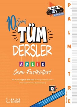Palme 10. Sınıf Tüm Dersler Palmetre Aylık Çalışma Fasikülleri 2024