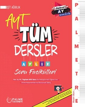 Palme AYT Eşit Ağırlık Tüm Dersler Palmetre Aylık Çalışma Fasikülleri