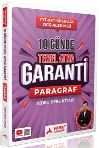 Paraf TYT AYT KPSS MEB AGS MSÜ DGS ALES Paragraf 10 Günde Temel Atma G