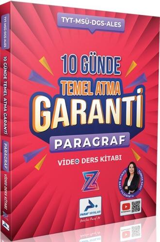Paraf TYT Paragraf Z Takımı 10 Günde Temel Atma Garanti Video Ders Kitabı