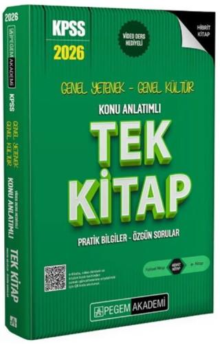 Pegem KPSS GY GK Konu Anlatımlı Tek Kitap 2026