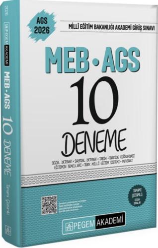 Pegem Akademi MEB AGS Tamamı Çözümlü 10 Deneme 2026