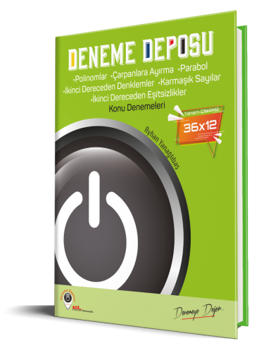 Deneme Deposu Polinomlar Çarpanlara Ayırma Parabol 36X12 Konu Denemeleri