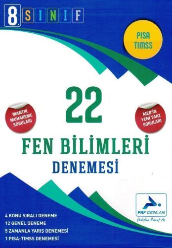 Paraf 8. Sınıf Fen Bilimleri 22 Deneme