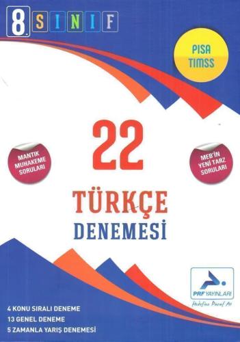 Paraf 8. Sınıf Türkçe 22 Deneme