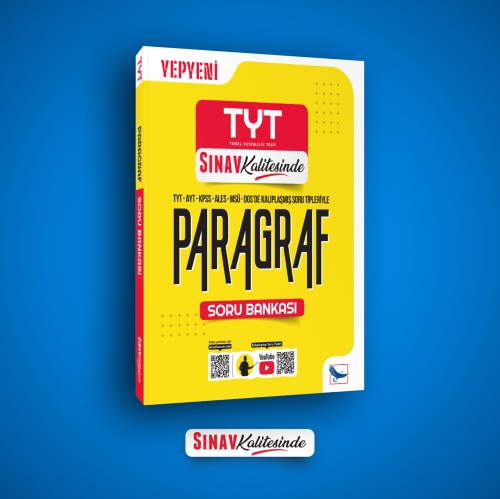 Sınav TYT AYT KPSS ALES MSÜ DGS Paragraf Soru Bankası ve 6 Özel Deneme