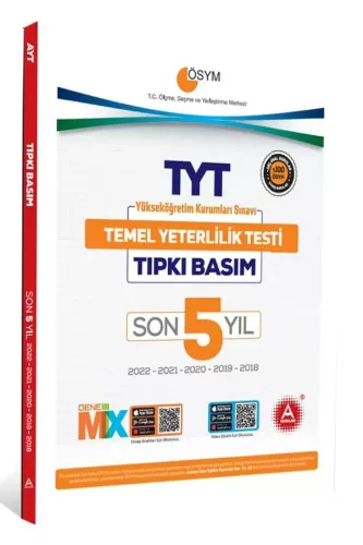 A Yayınları TYT Son 5 Yıl Tıpkı Basım Çıkmış Sorular 2023