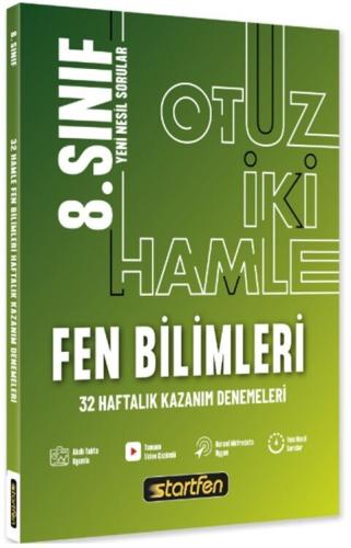 Startfen 8. Sınıf Fen Bilimleri 32 Hamle Haftalık Kazanım Denemeleri