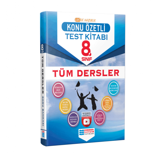 Evrensel İletişim 8. Sınıf Tüm Dersler Konu Özetli Test Kitabı