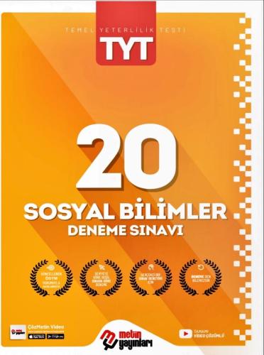 Metin TYT Sosyal Bilimler 20 Deneme 2023
