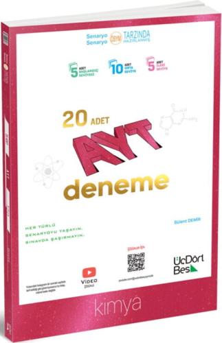 ÜçDörtBeş AYT Kimya 20 Deneme