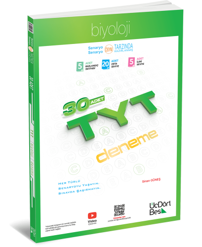 Üçdörtbeş TYT Biyoloji 30 Deneme