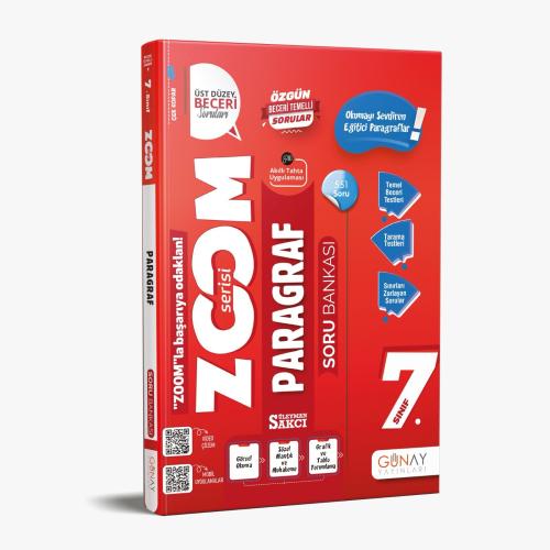 Günay 7. Sınıf Paragraf Zoom Soru Bankası 2026