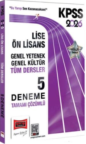 Yargı KPSS GK GY Lise Ön Lisans Tüm Dersler Tamamı Çözümlü 5 Deneme 2026