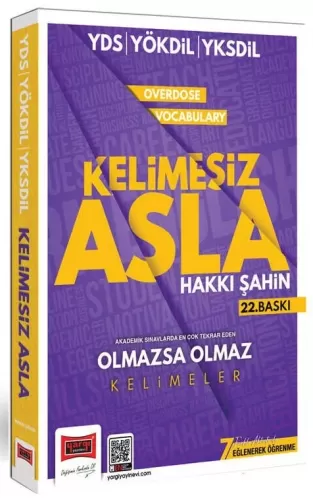 Yargı YDS YÖKDİL YKSDİL Overdose Vocabulary Kelimesiz Asla