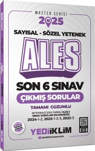 Yediiklim ALES Sayısal Sözel Yetenek Tamamı Çözümlü Son 6 Sınav Çıkmış Sorular 2025