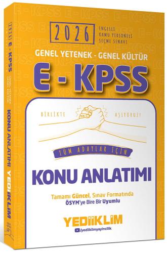 Yediiklim EKPSS Genel Yetenek Genel Kültür Tüm Adaylar İçin Konu Anlatımı 2026
