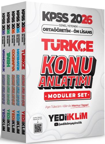 Yediiklim KPSS Ortaöğretim Ön Lisans GY GK Konu Anlatımlı Modüler Set 2026